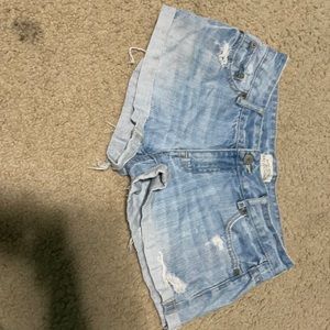 Jean shorts. Worn less than 5 times. In pretty good condition.
